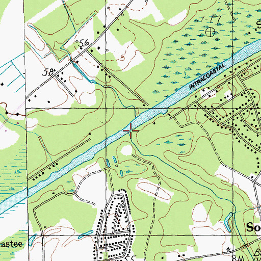 Topographic Map of Negro Field Swamp, SC