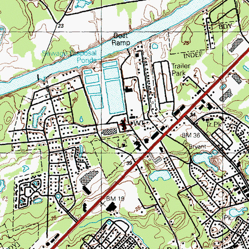 Topographic Map of North Myrtle Beach City Hall, SC