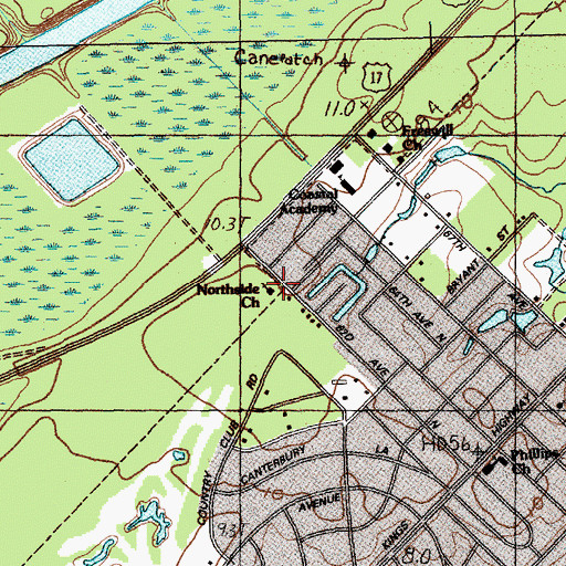 Topographic Map of Seventh Day Adventist Church, SC