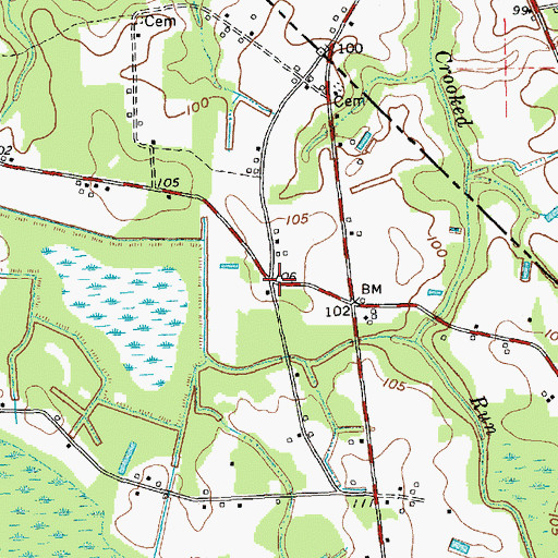 Topographic Map of Norton (historical), SC