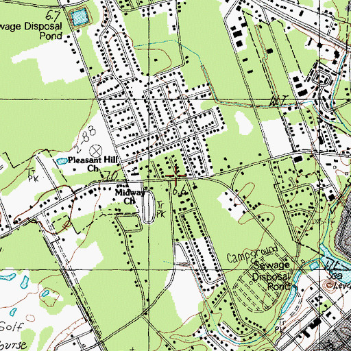 Topographic Map of Owens, SC