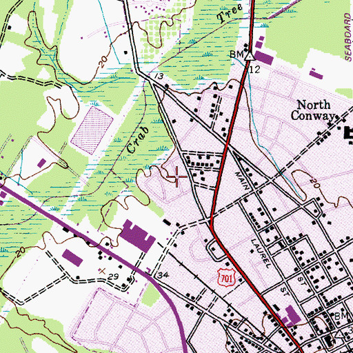 Topographic Map of Park Hill, SC
