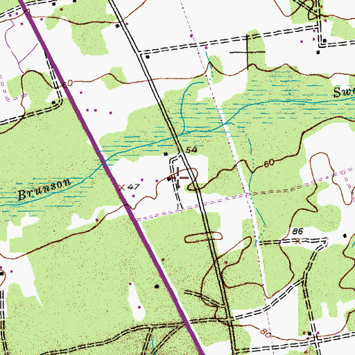 Topographic Map of Pleasant Hill, SC