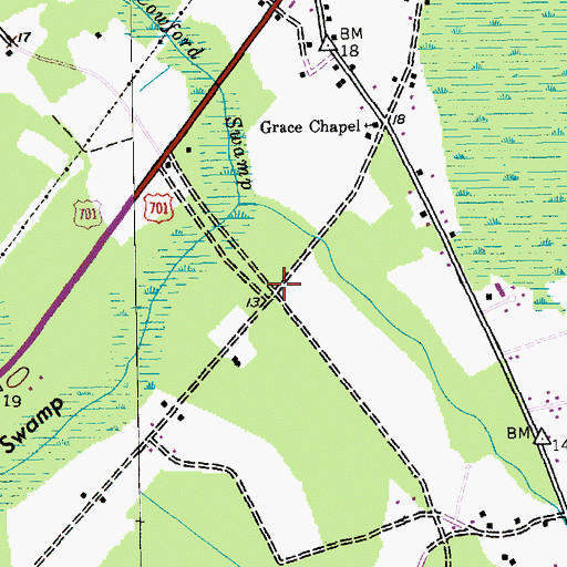 Topographic Map of Port Harrelson (historical), SC