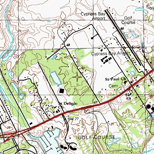 Topographic Map of River Hills Golf and Country Club, SC