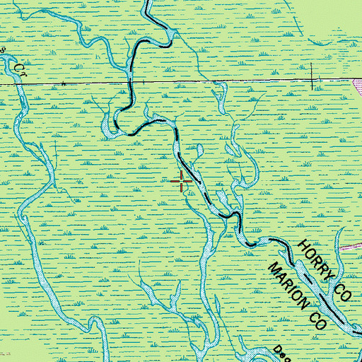 Topographic Map of Sanders Landing, SC