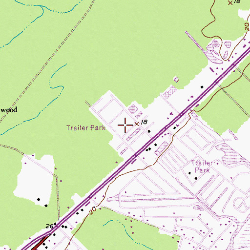 Topographic Map of Seabreeze, SC