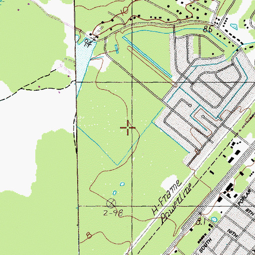 Topographic Map of Seacroft, SC