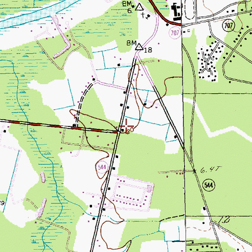 Topographic Map of Socastee Church (historical), SC