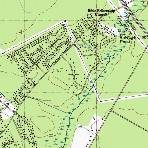 Topographic Map of Tarpon Bay, SC