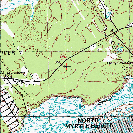 Topographic Map of The Old Home Place, SC