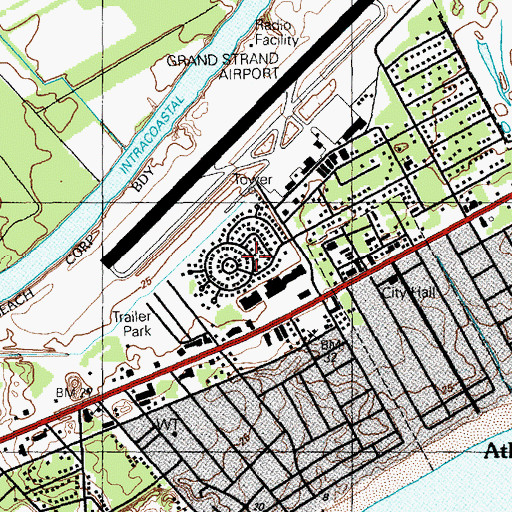 Topographic Map of Timber Ridge, SC