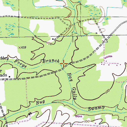 Topographic Map of Tyllers Mill (historical), SC
