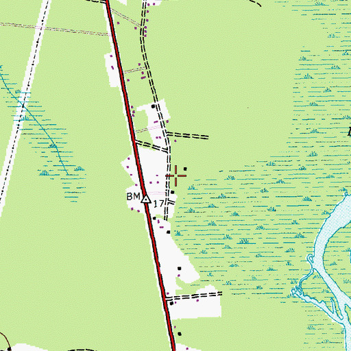 Topographic Map of Union Church (historical), SC