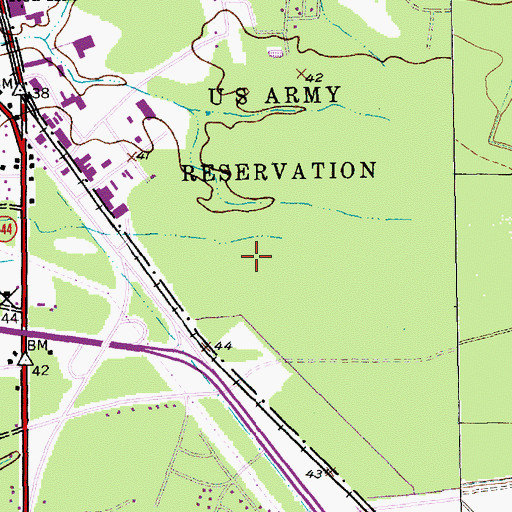 Topographic Map of University Forest, SC