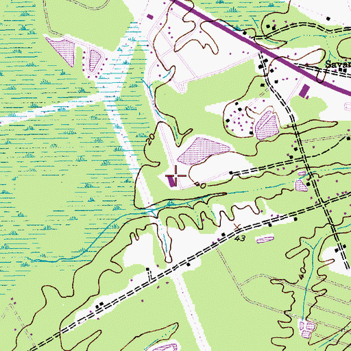 Topographic Map of Waccamaw Academy, SC