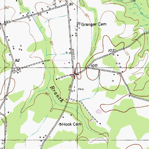 Topographic Map of Wannamaker (historical), SC
