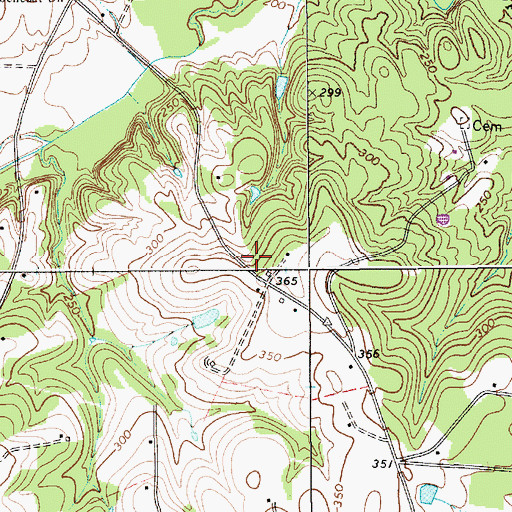 Topographic Map of Wamble Hill Church (historical), SC