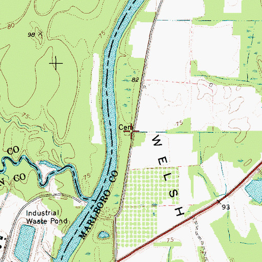 Topographic Map of Colonel Kolbs Tomb, SC