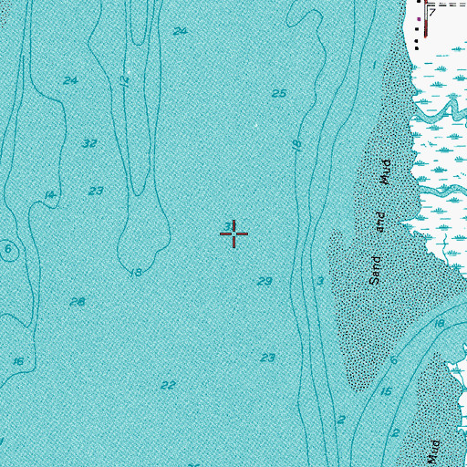 Topographic Map of Fort Fremont Reach, SC