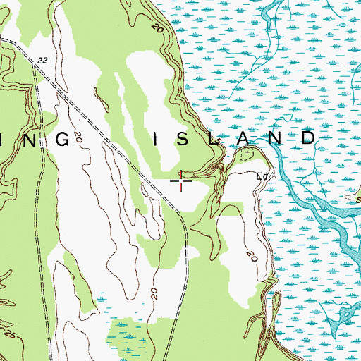 Topographic Map of Edwards, SC