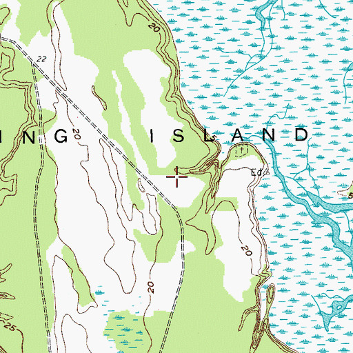 Topographic Map of Edwards, SC