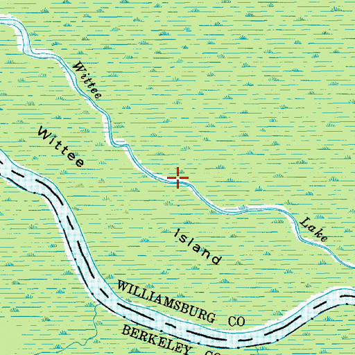 Topographic Map of Wittee Lake, SC