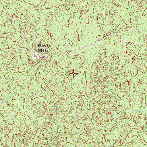 Topographic Map of Pine Mountain Hunt Camp, SC
