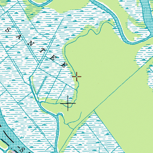 Topographic Map of Push and Go Creek, SC