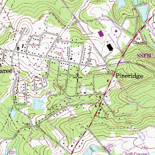 Topographic Map of Apollo Gardens, SC