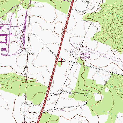 Topographic Map of Athens School (historical), SC