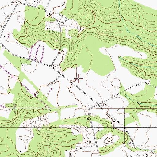 Topographic Map of Bachman Cemetery, SC