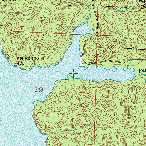 Topographic Map of Panther Creek, AL
