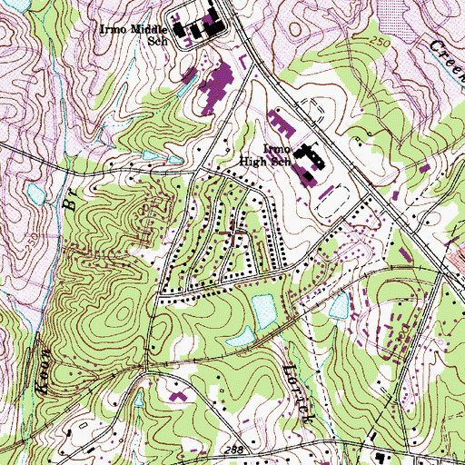 Topographic Map of Challedon West, SC
