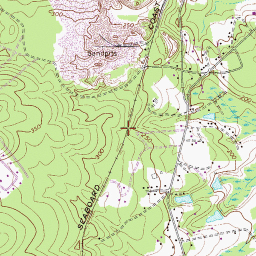 Topographic Map of Charwood, SC