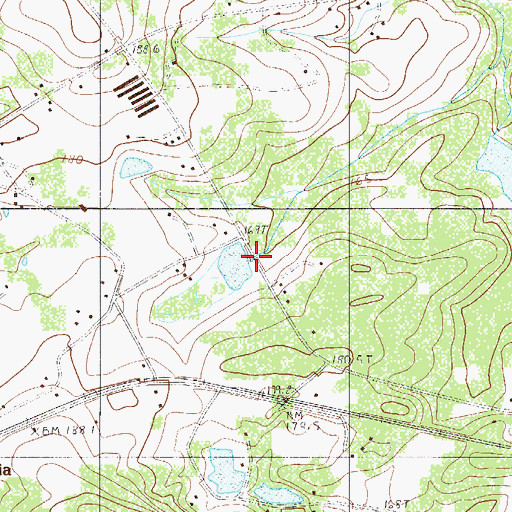 Topographic Map of Crapps Mill (historical), SC