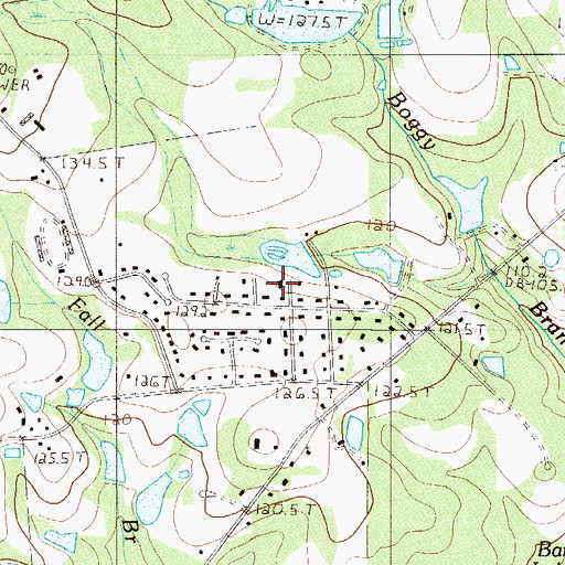 Topographic Map of Creekwood, SC