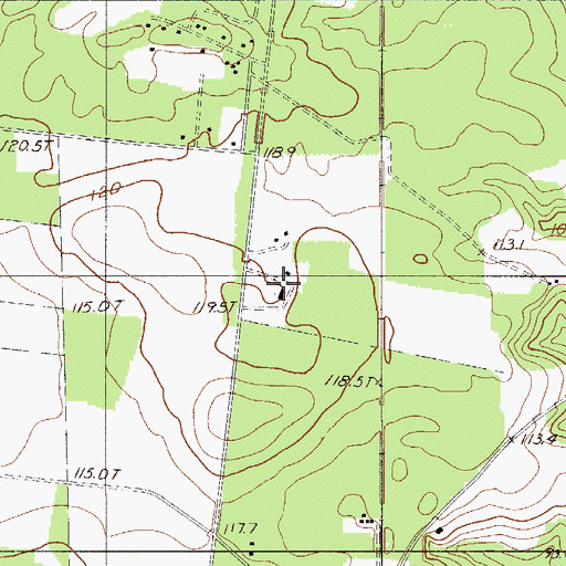 Topographic Map of Faith Mission School, SC