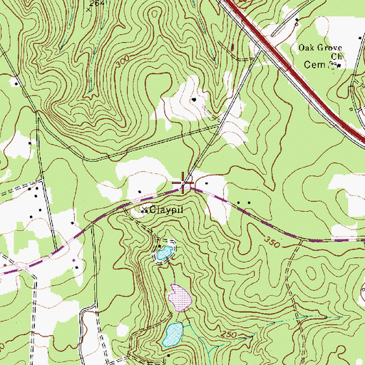 Topographic Map of Culler School (historical), SC