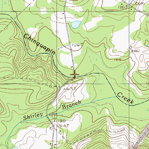 Topographic Map of Francis Cyril Jones Bridge, SC