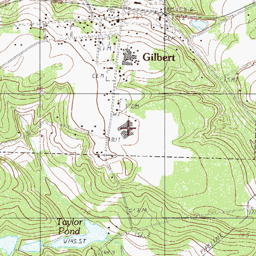 Topographic Map of Gilbert High School, SC