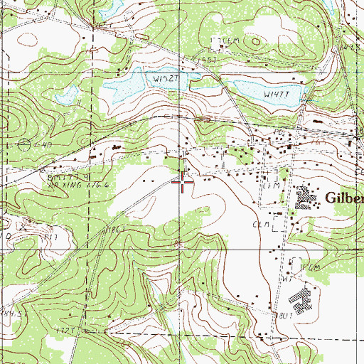Topographic Map of Gilbert Post Office, SC