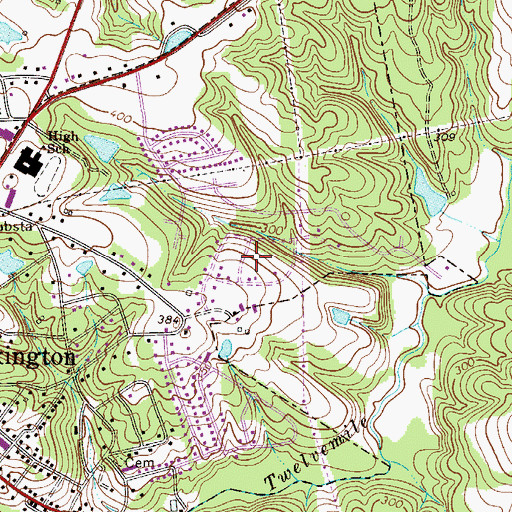 Topographic Map of Heritage Hills, SC