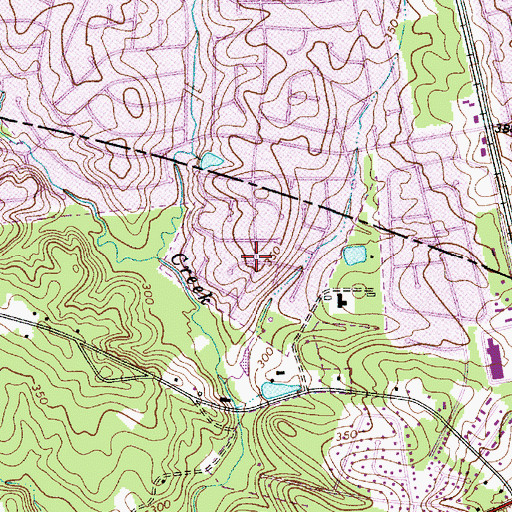 Topographic Map of Hillcreek, SC