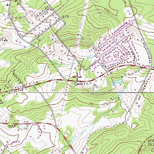 Topographic Map of Holiness Church, SC