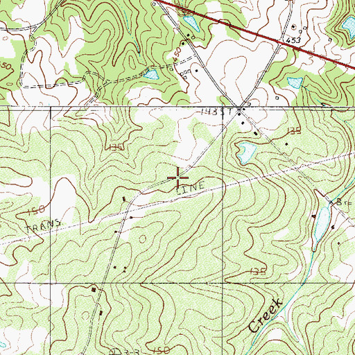 Topographic Map of Hollow Creek School (historical), SC