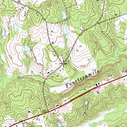 Topographic Map of Hope Ferry Estates, SC