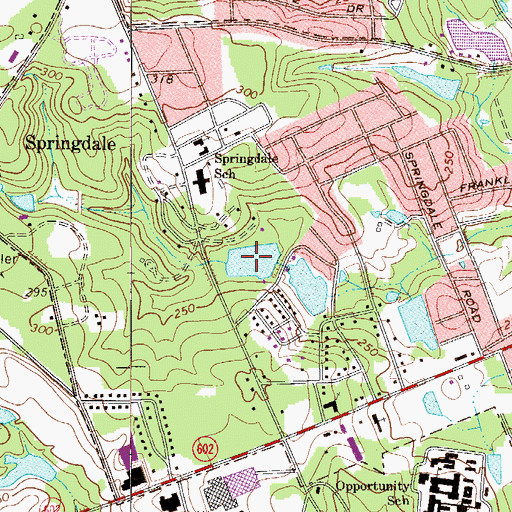 Topographic Map of Huffstetler Pond, SC
