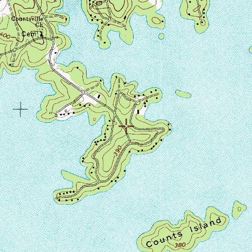 Topographic Map of Lake Point, SC