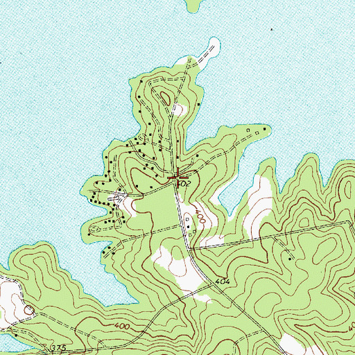 Topographic Map of Lands End, SC